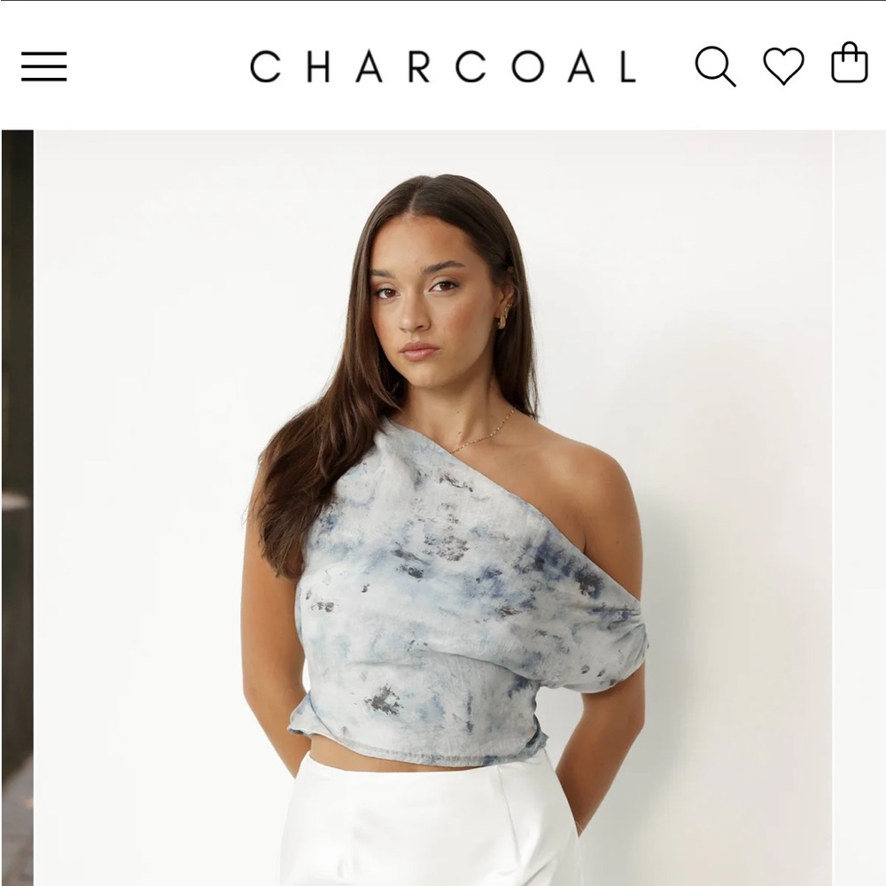 Charcoal Clothing Viviana Top - First Snow Tie Dye